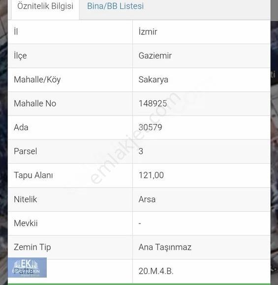 Gaziemir Aktepede Satılık Kupon Arsa - Görsel 10