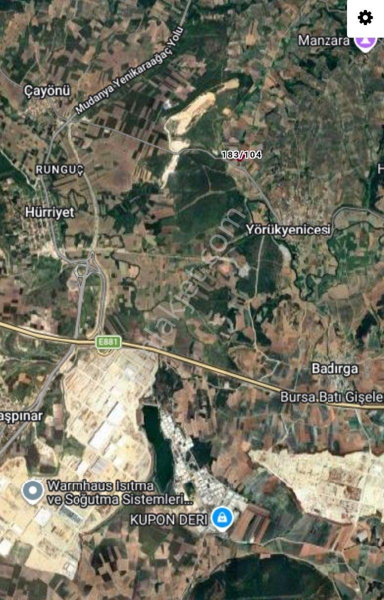 Yörükyenicesi 5900 M2 Satılık Arazi - Yola Cephe - Teknosaba 3km - Görsel 3