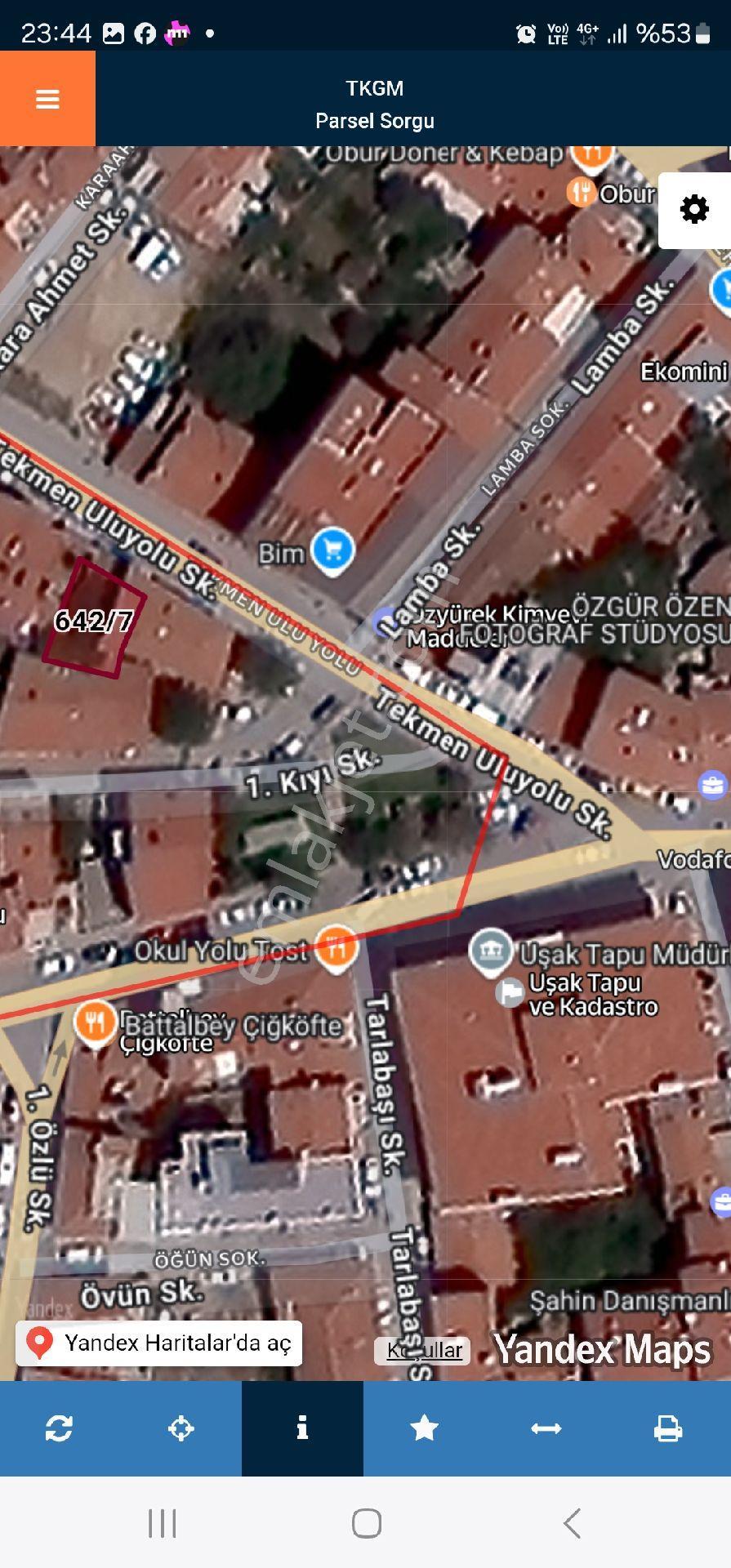 Uşak Tapu Müdürlüğü Yakını Satılık Cadde Üstü Arsa - Görsel 2