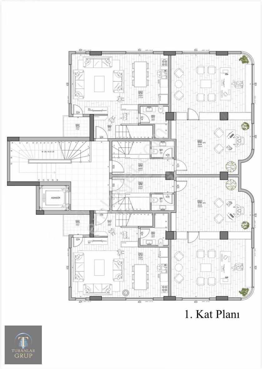 Turanlar Gruptan Fethiye Adnan Menderes Blv. Üzeri 140m2 Ofis - Görsel 2