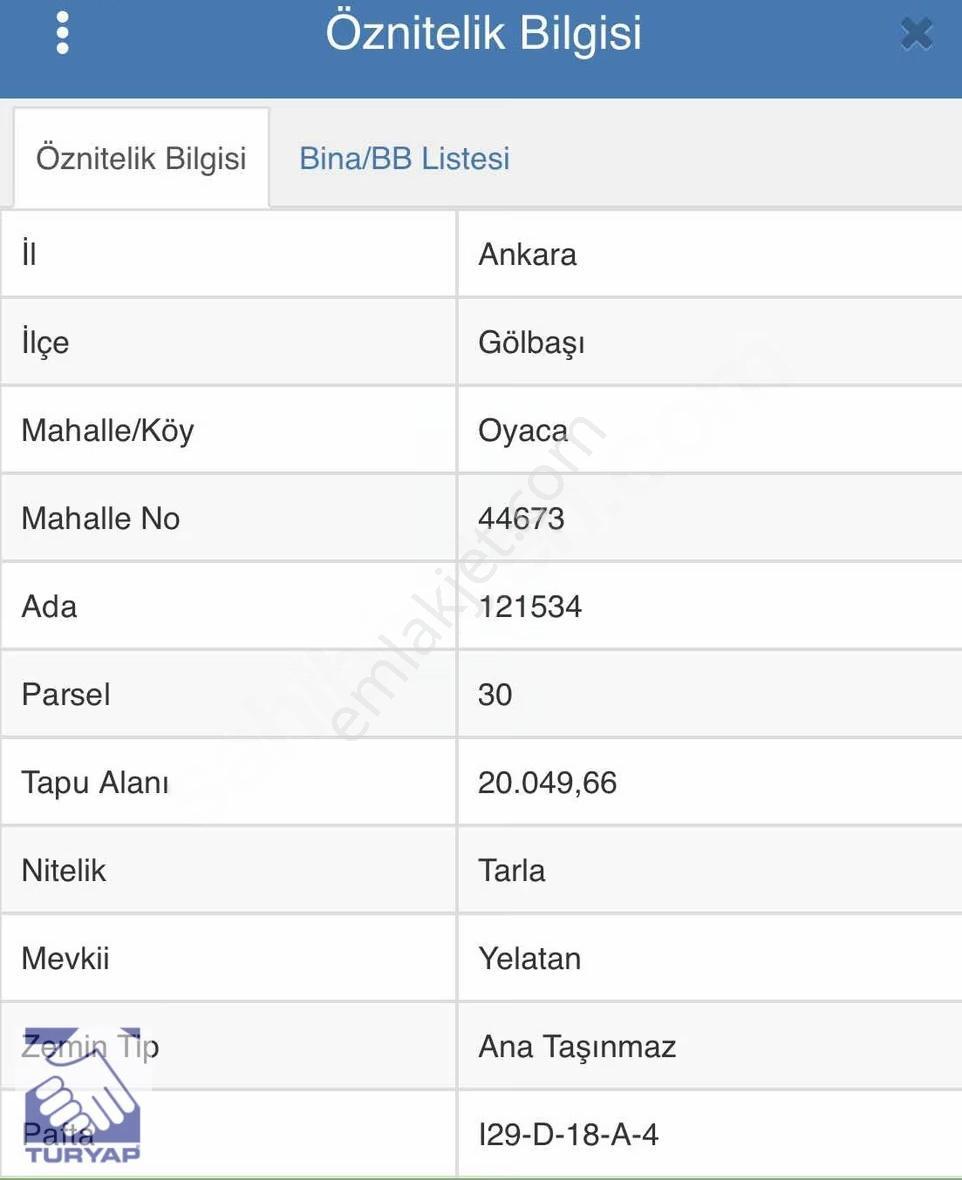 Turyap'tan Oyaca Da Yatırımlık Tarla Fırsatı