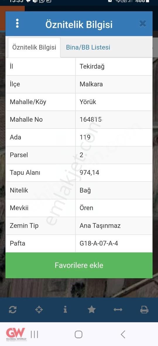 Malkara Yörük Mahallesinde Satılık Bağ Yeri - Görsel 3