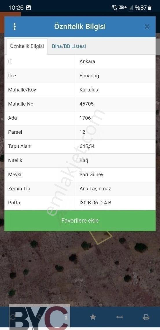 Byc´den Kurtuluş Mah Sinde Tek Tapu 645 M2 Arsa Ev Yapımına Uygu - Görsel 4
