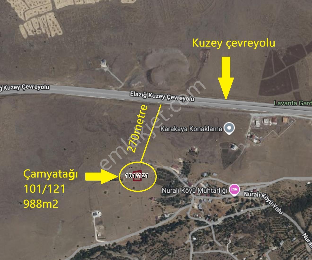 *nova* Nuralı Köyünde 988m2 Satılık Yatırımlık Arazi
