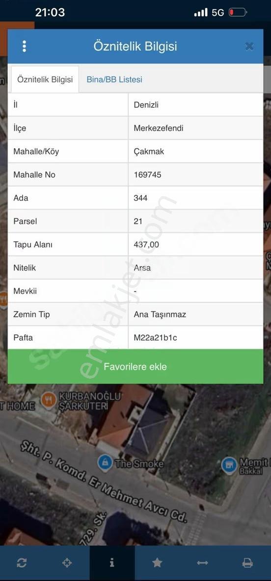 Denizli Albayrak Meydanına Yakın 437 Metre² Satılık Arsa - Görsel 2