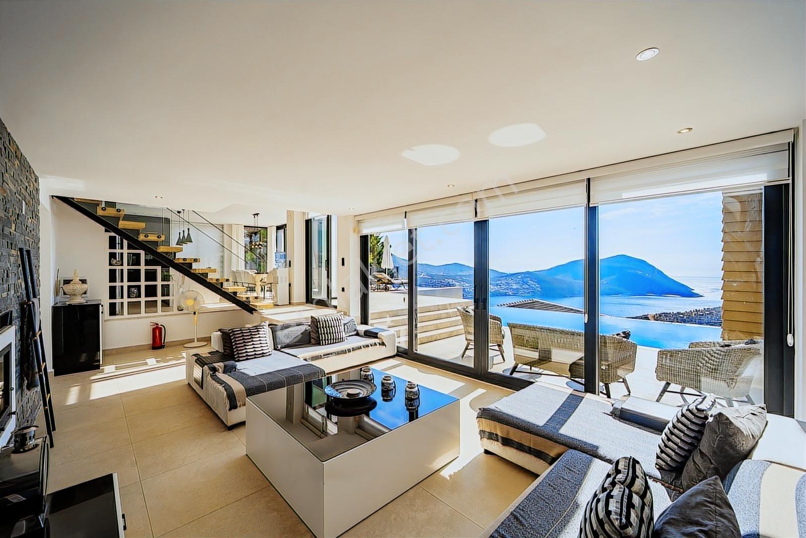 Kalkanda Muhteşem Deniz Manzaralı Modern Villa - Görsel 34