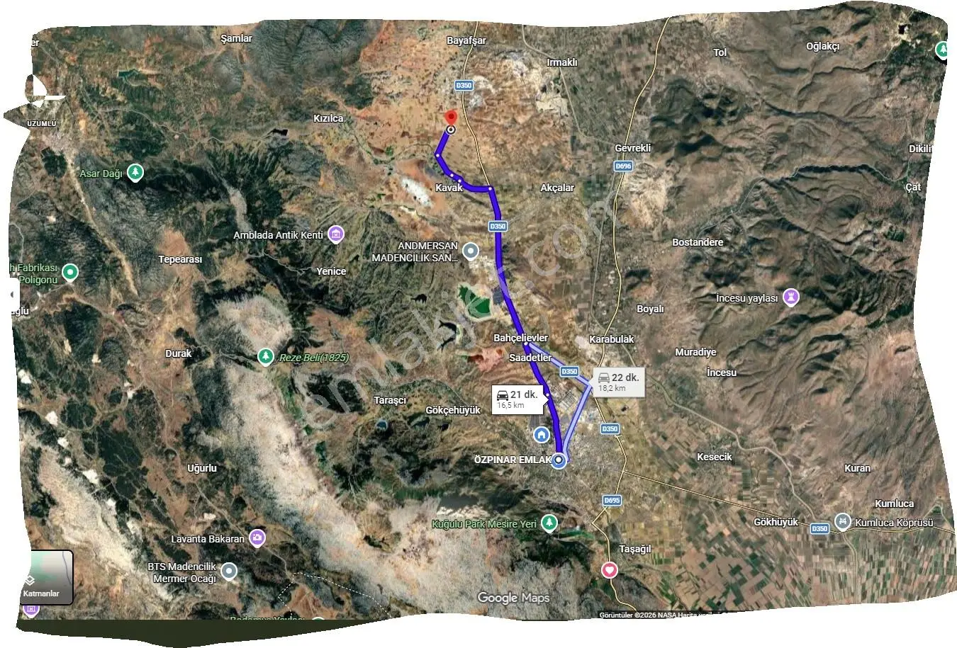 Özpınar,dan Kavak Cips Fabrikasına 1.5 Km Mesafede 6054 M2 Tarla - Görsel 7