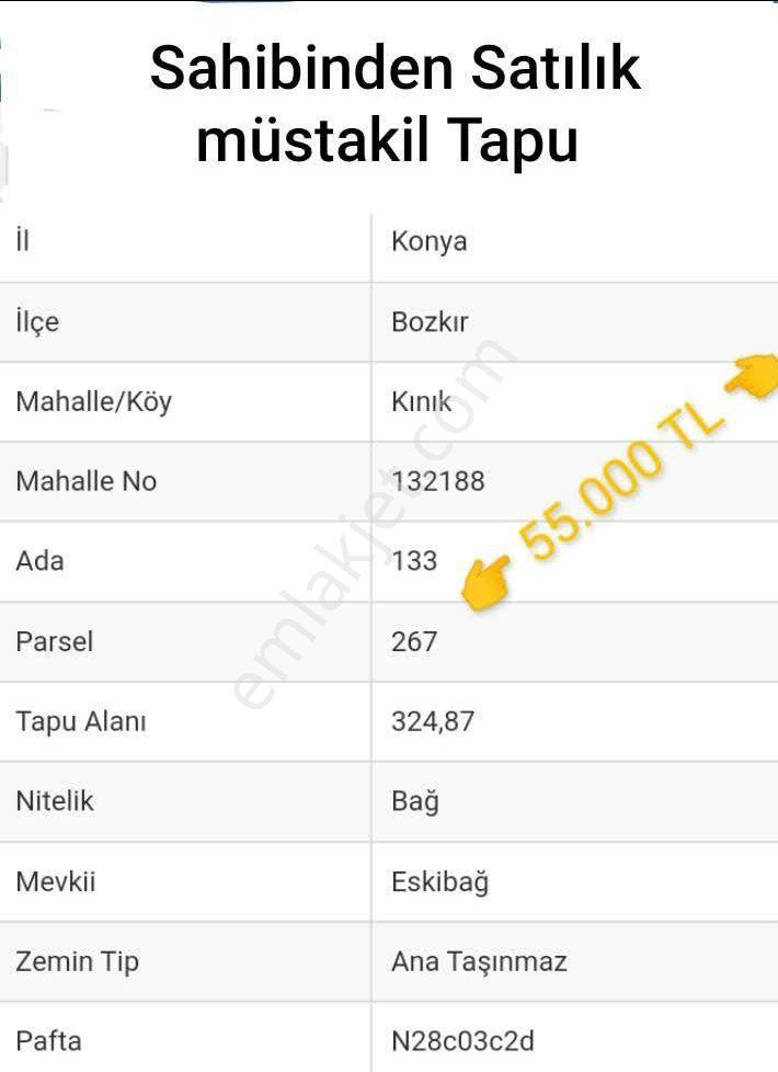 Konya /beyşehir/damlapınar Mh Müstakil Sahibinden Tarla/bahçe - Görsel 27