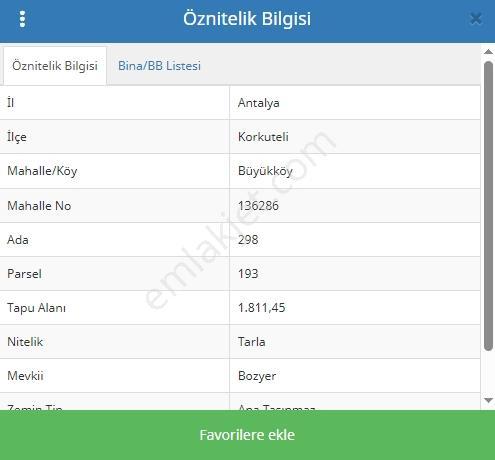Korkuteli Büyükköy Mahallesi'nde 1811 M² Müstakil Tapulu Tarla - Görsel 4