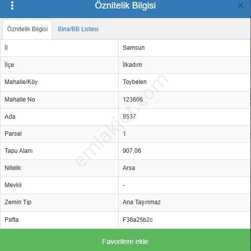 Samsun İlkadım Toybelen'de Yatırım Fırsatı Satılık Arsa - Görsel 5