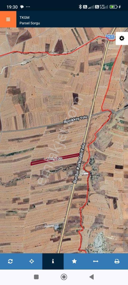 Korkuteli Kevzer Köyü Satılık 14.715m2 Tarla Resmi Yol Var - Görsel 16