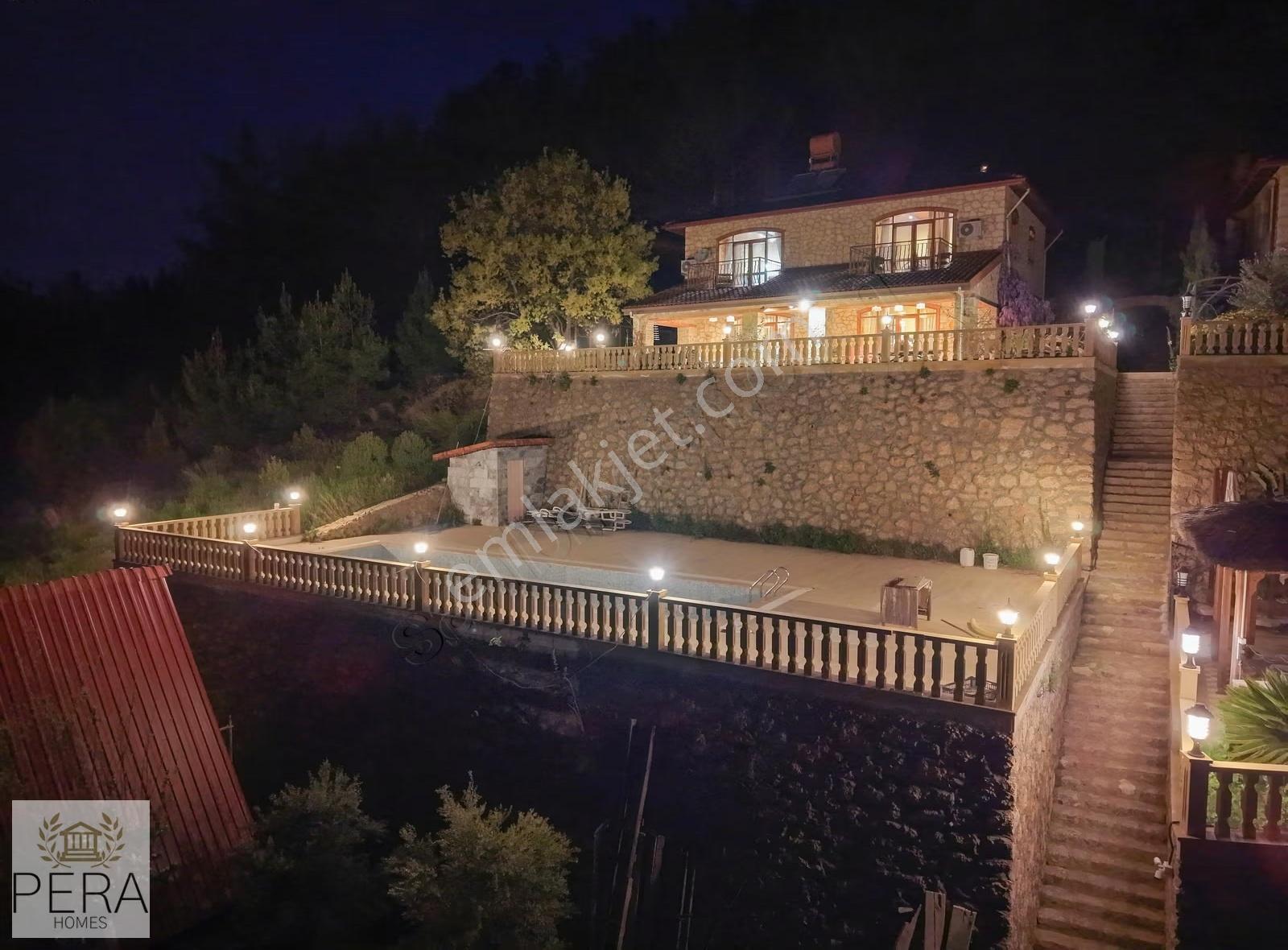 Alanya Dimçayı Üzümlü Satılık Taş Villa Bungalov Konseptli Mülk - Görsel 22