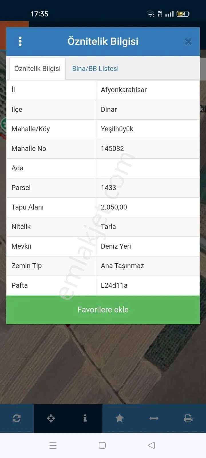 Afyon Dinar Yeşilhöyük De Denizli Çivril Sınırı Satılık Tarla - Görsel 4