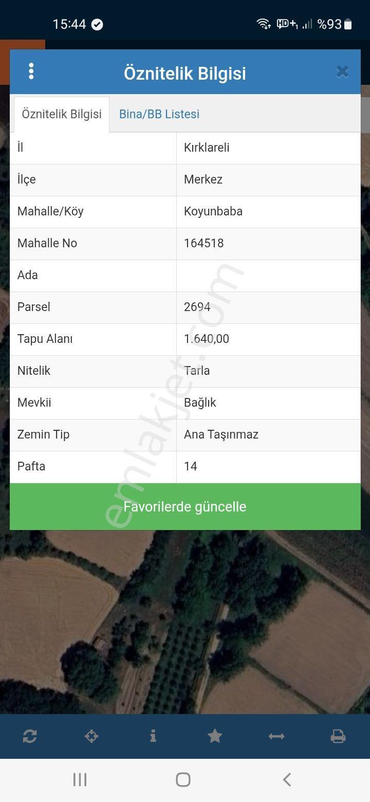 Kırklareli Merkez Koyunbaba 1640 M2 - Görsel 2