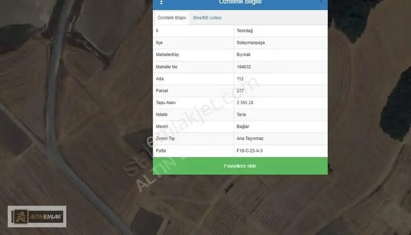 Tekirdağ Bıyıkali'de Satılık 2355 M² Bağ Yeri - Doğa Manzaralı - Görsel 5