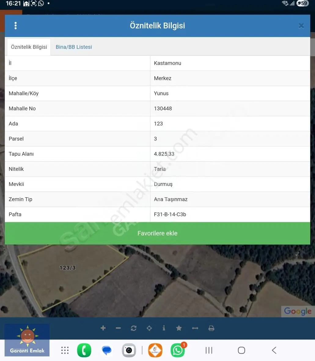 Garanti Emlak'tan Merkeze 17 Km Mesafede, 4.825 M², Fırsat Arsa - Görsel 24
