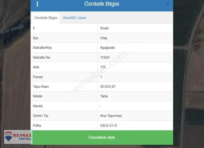 Re/max Central'dan Ulaş Aşağıada Köyünde 20.633 M2 Satılık Tarla - Görsel 8