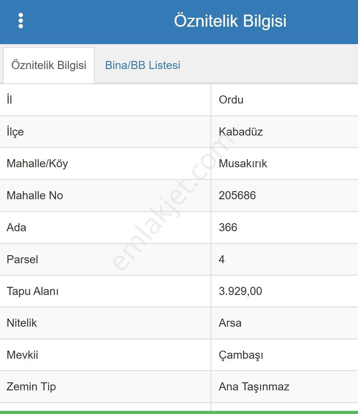 Ordu Kabadüz Çambaşı Yaylasında 1065 M2 Satılık Arsa - Görsel 2