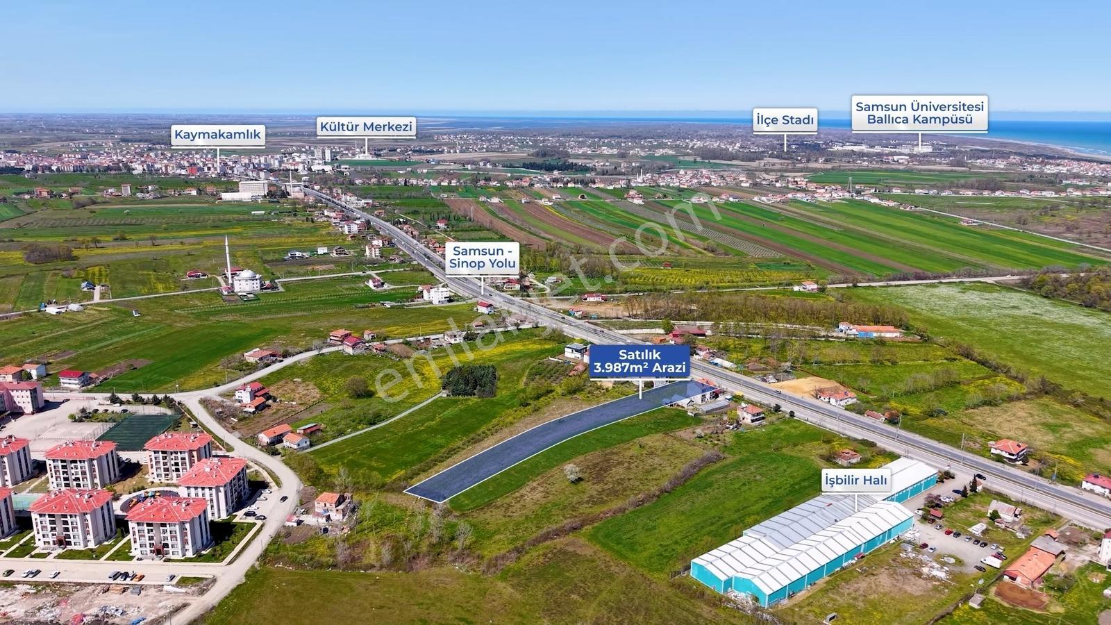 Samsun 19 Mayıs'ta Ana Yola Cephe Satılık Tarla - Görsel 25