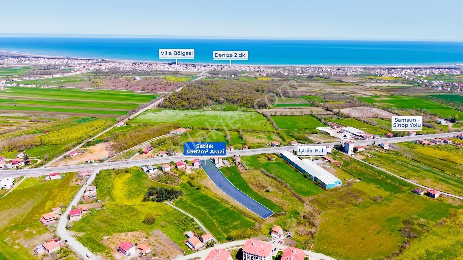 Samsun 19 Mayıs'ta Ana Yola Cephe Satılık Tarla - Görsel 12