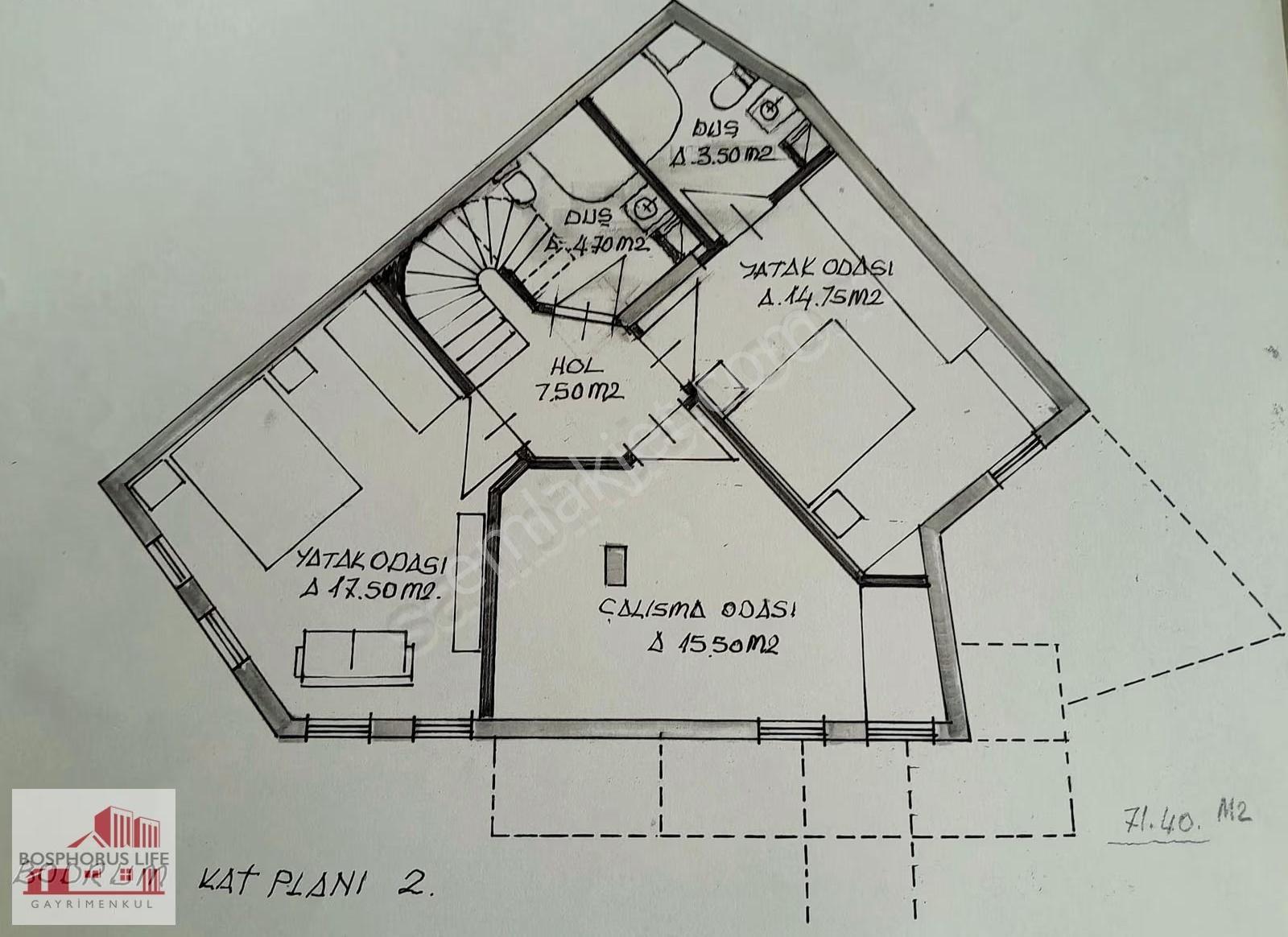 Büyükdere Sahile 50m Bahçeli Müstakil Ahşap Villa (ikiz Villa) - Görsel 35