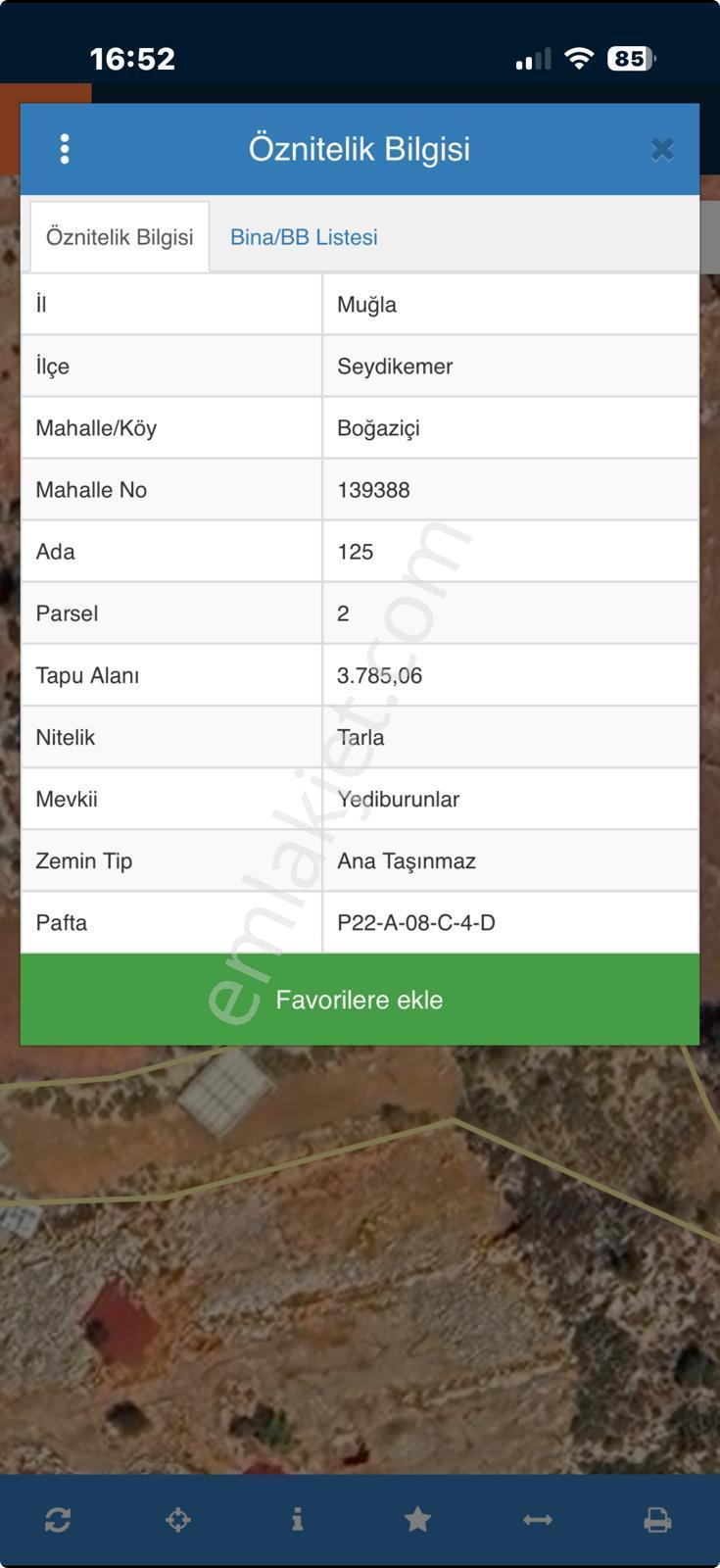 Stop’tan Seydikemer Boğaziçi 3785m² Satılık Tarla - Görsel 4