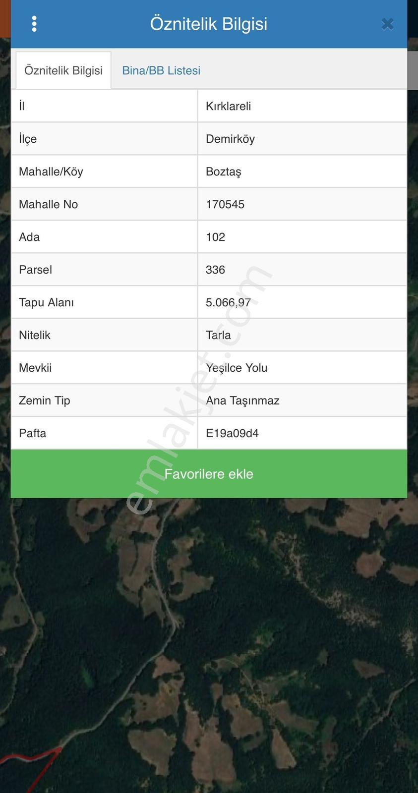 Kırklareli Demirköy Boztaş Köyü'nde Satılık 5066 M² Tarla - Görsel 9