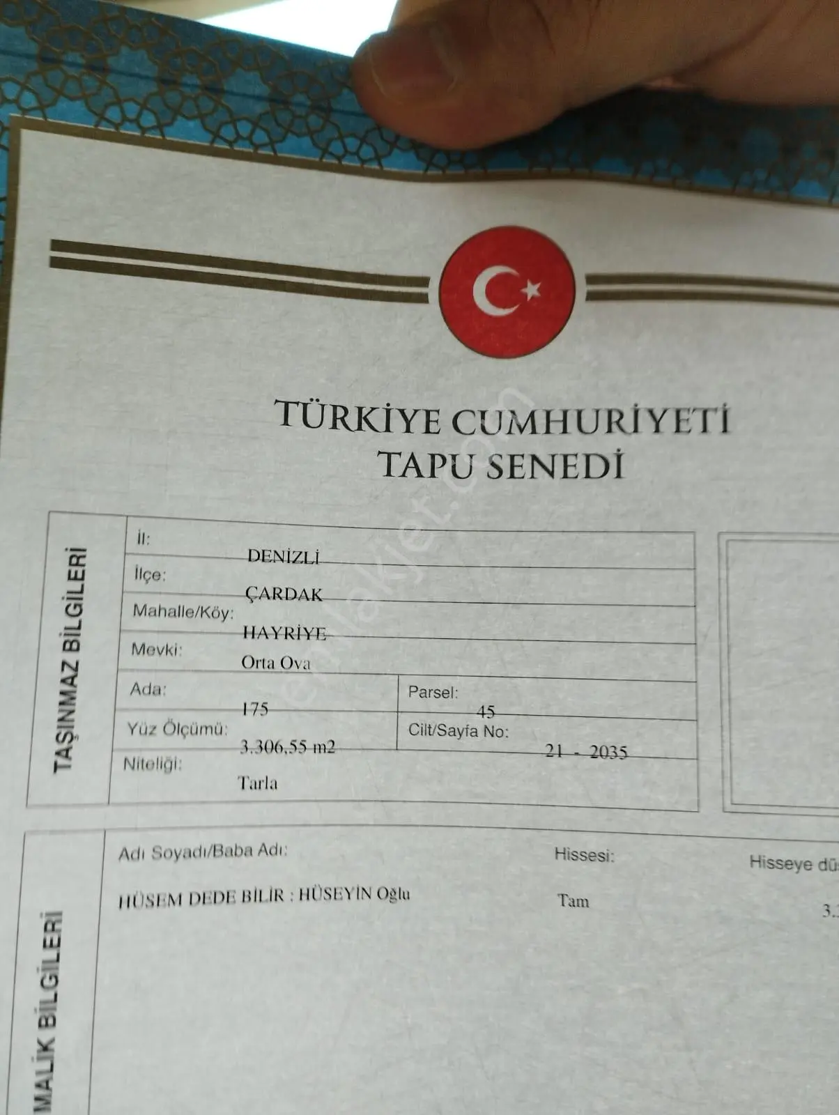 Satılık Tarla