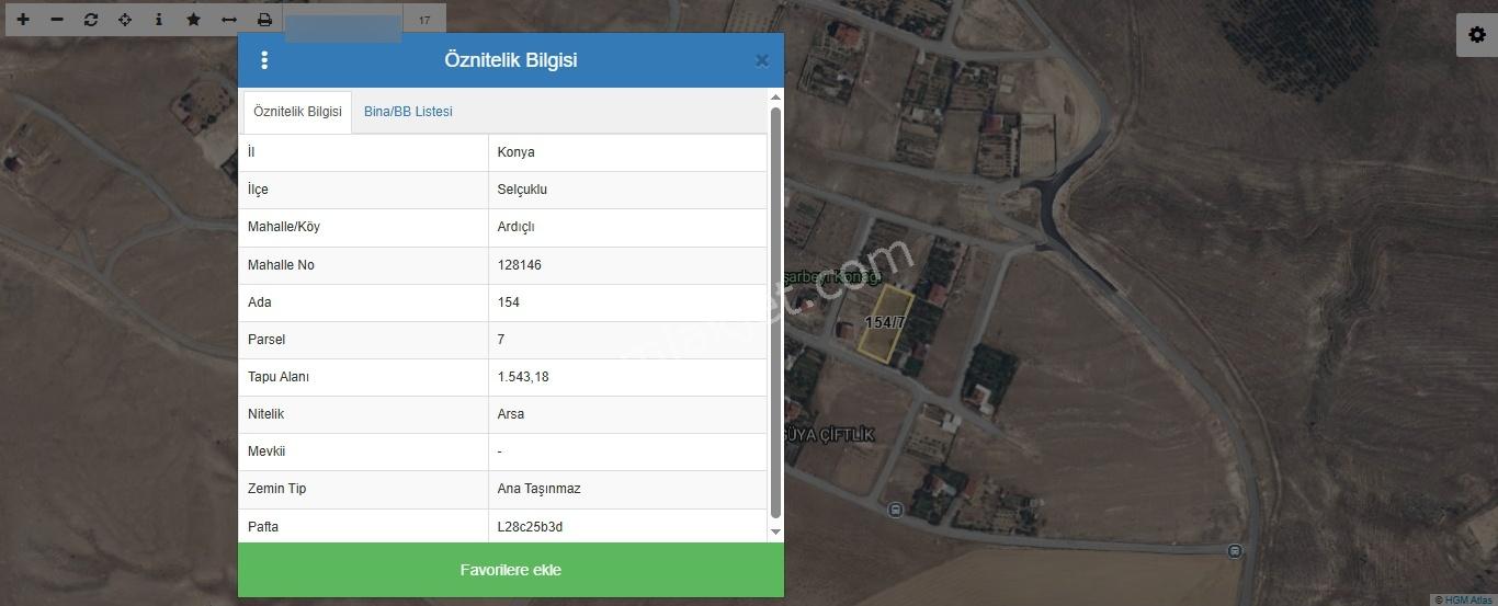 Selçuk Üni Arkasında 1543 M2 Müstakil 2 Kat İmarlı Arsa - Görsel 6