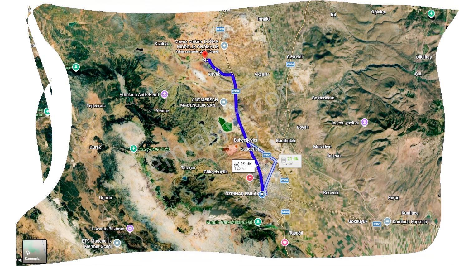 Özpınar,dan Kavak Eski Elma Bahçesi,yolu,suyu Var..! 3040 M2 - Görsel 8