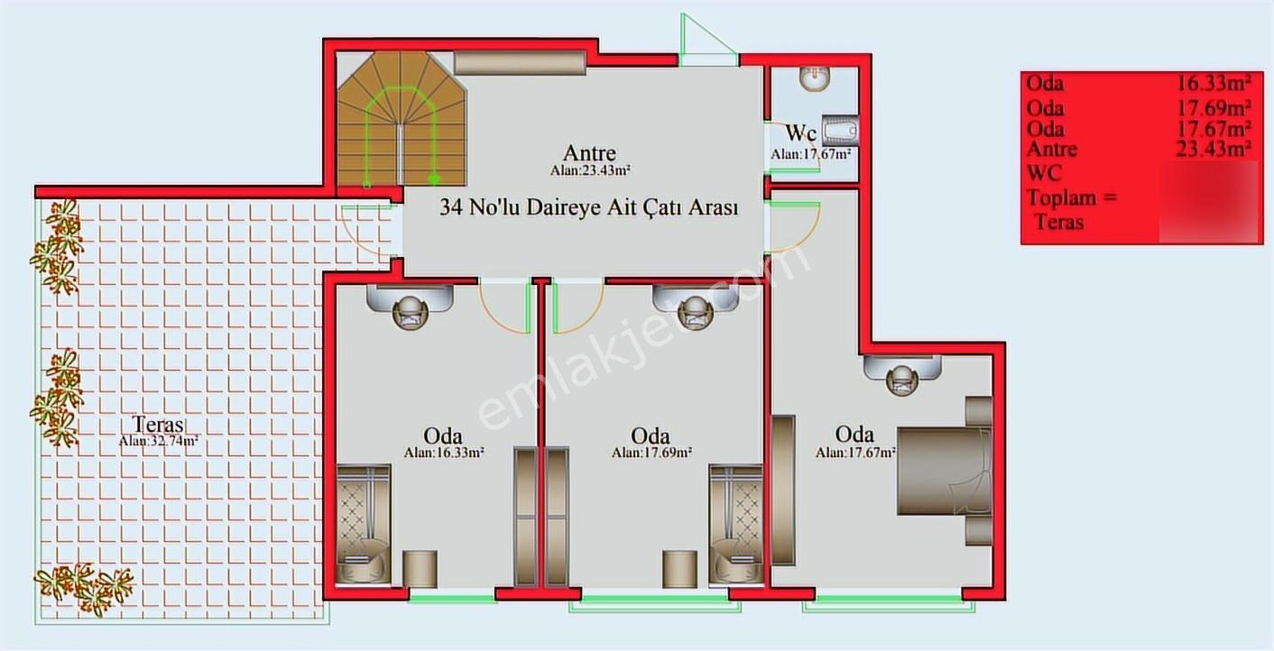Ayrancı Yeşilyurt Sıfır Projede Harika Dubleks Satılık - Görsel 4