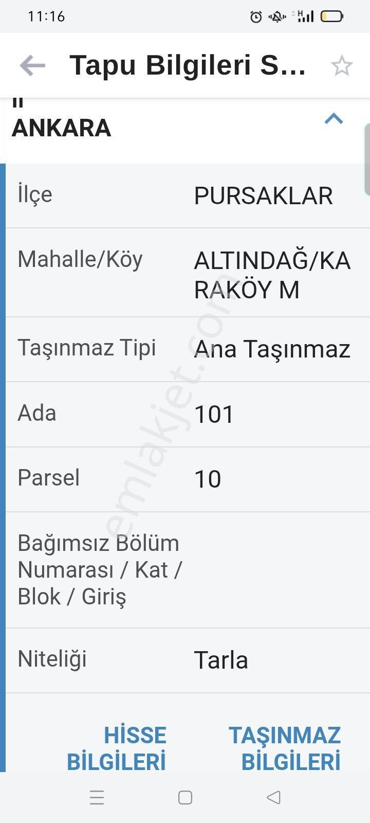 Altındağ,karaköy,pursaklara Bağlı Tarladan Hısse - Görsel 3