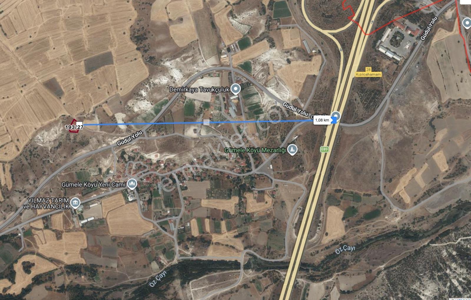 Kızılcahamam Gümele'de İmar Sınırında Yol Kenarı 1625 M2 - Görsel 3
