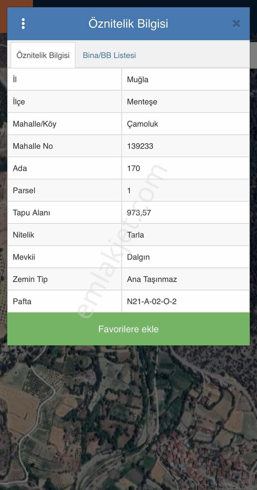 Muğla Menteşe Çamoluk Mah. Satılık İmarlı Arsa - Görsel 2
