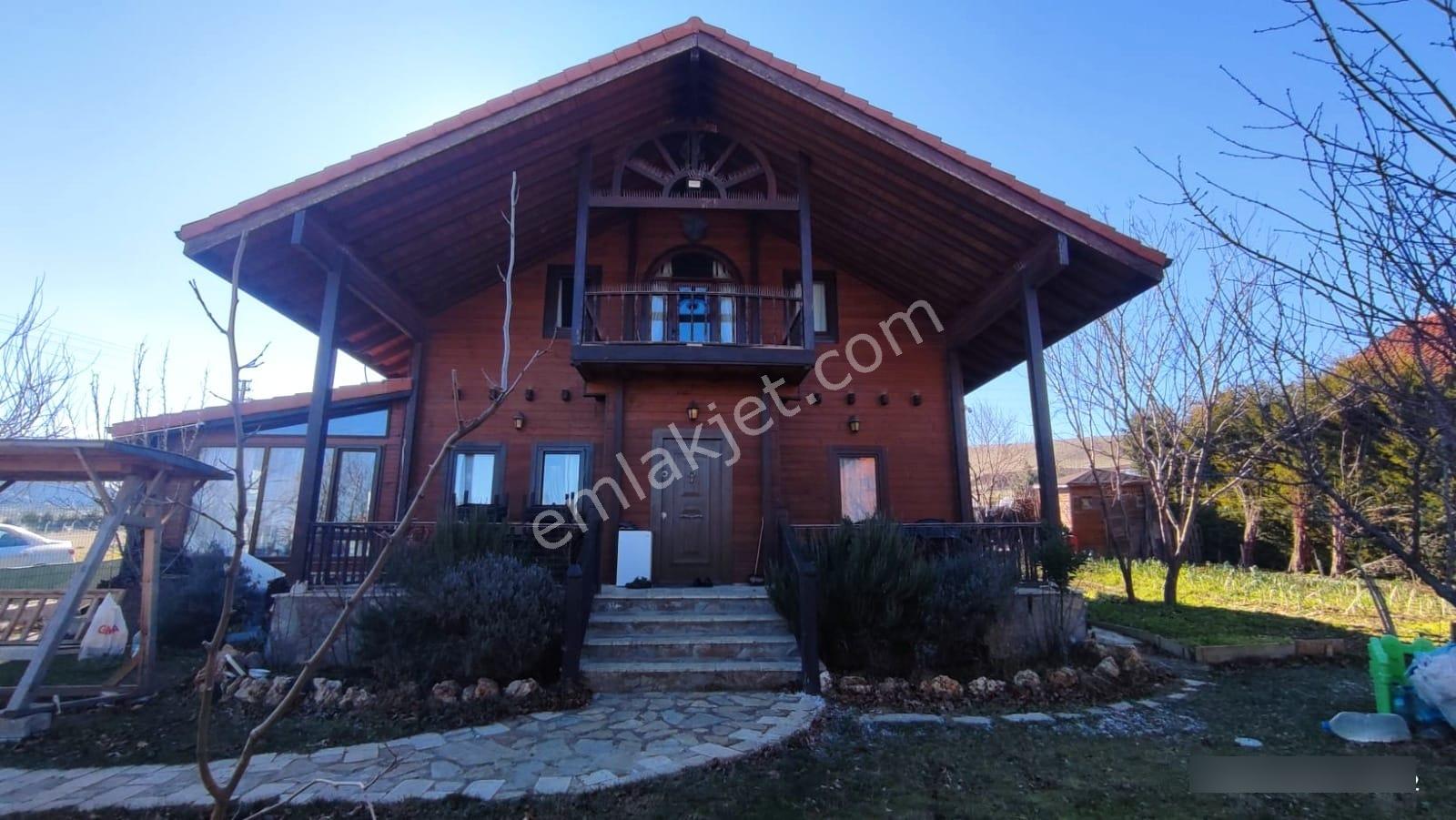 Temelli Olukpınar Botanikköy Satılık (eşyalı) 4+2 Ahşap Villa - Görsel 2