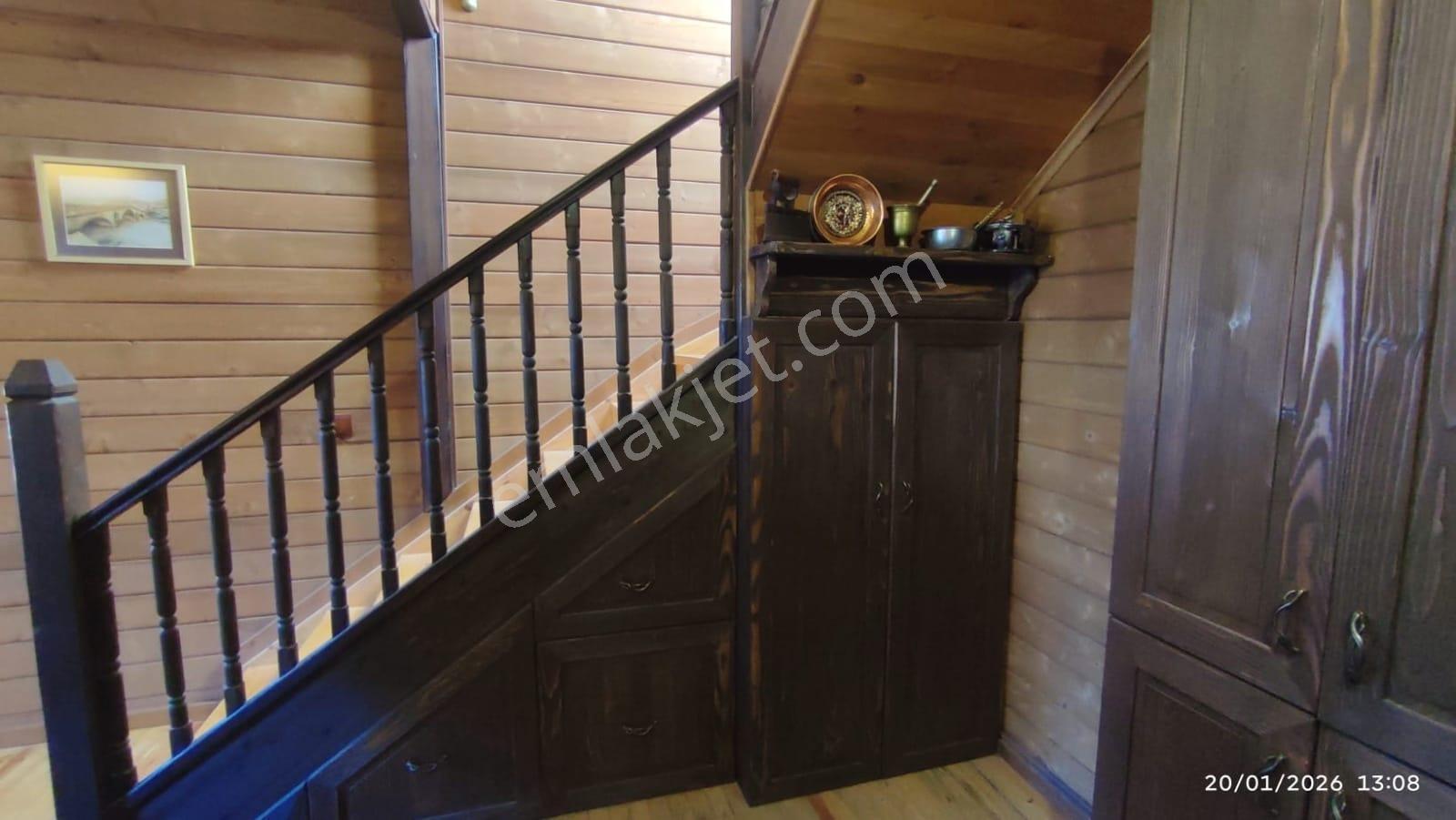 Temelli Olukpınar Botanikköy Satılık (eşyalı) 4+2 Ahşap Villa - Görsel 12