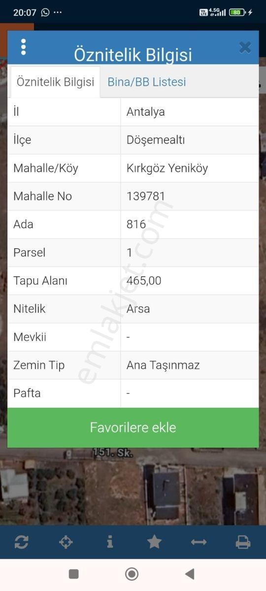 Kırkgöz Yeniköy'de Müstakil Villalık İçin Parsel - Görsel 4
