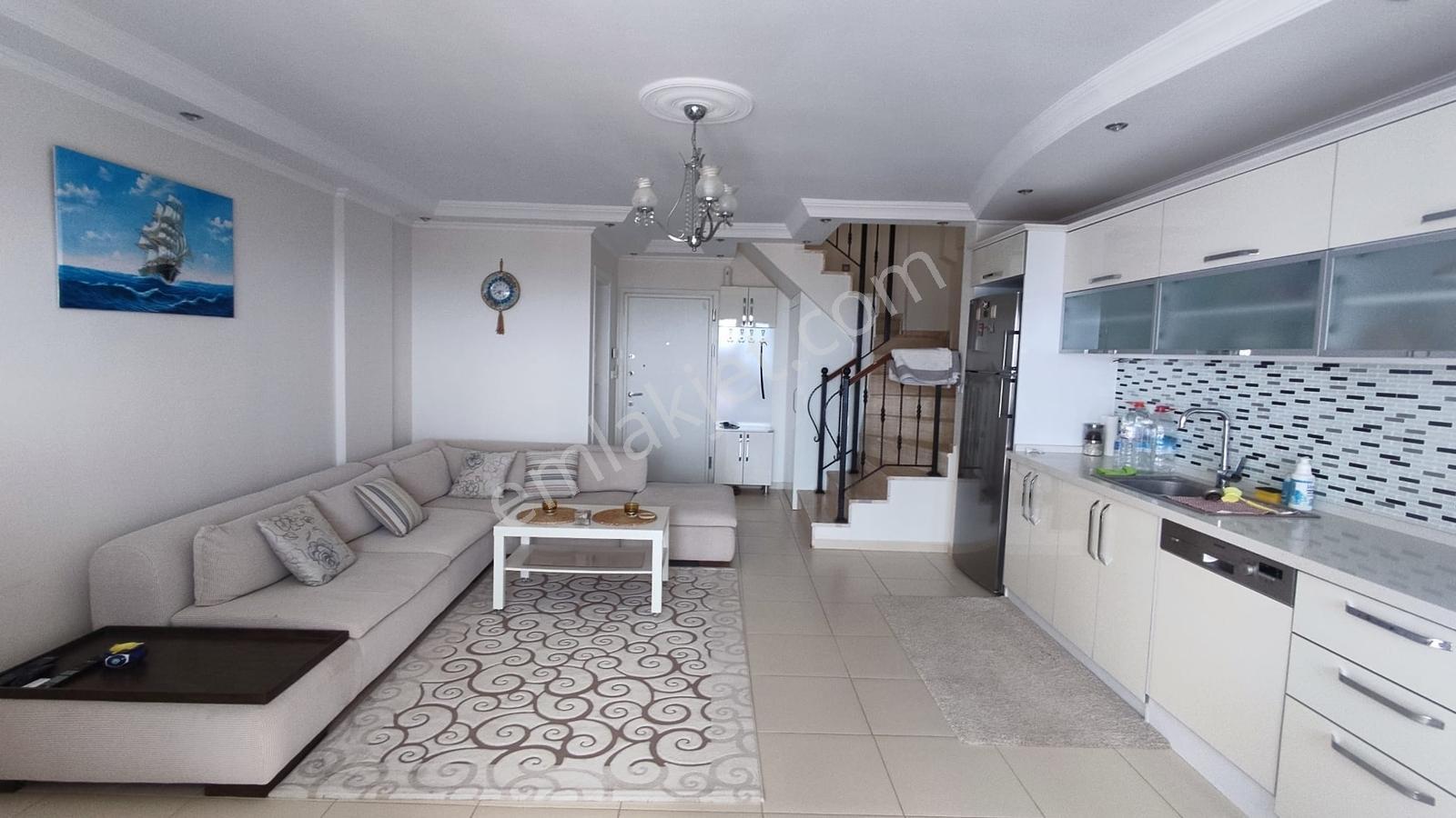 Akbük Doğa Evlerinde Eşyalı Sürekli Kiralık Dubleks Daire - Görsel 8