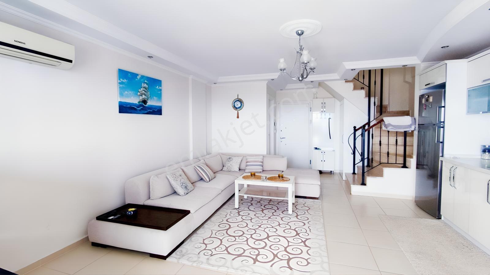 Akbük Doğa Evlerinde Eşyalı Sürekli Kiralık Dubleks Daire - Görsel 15