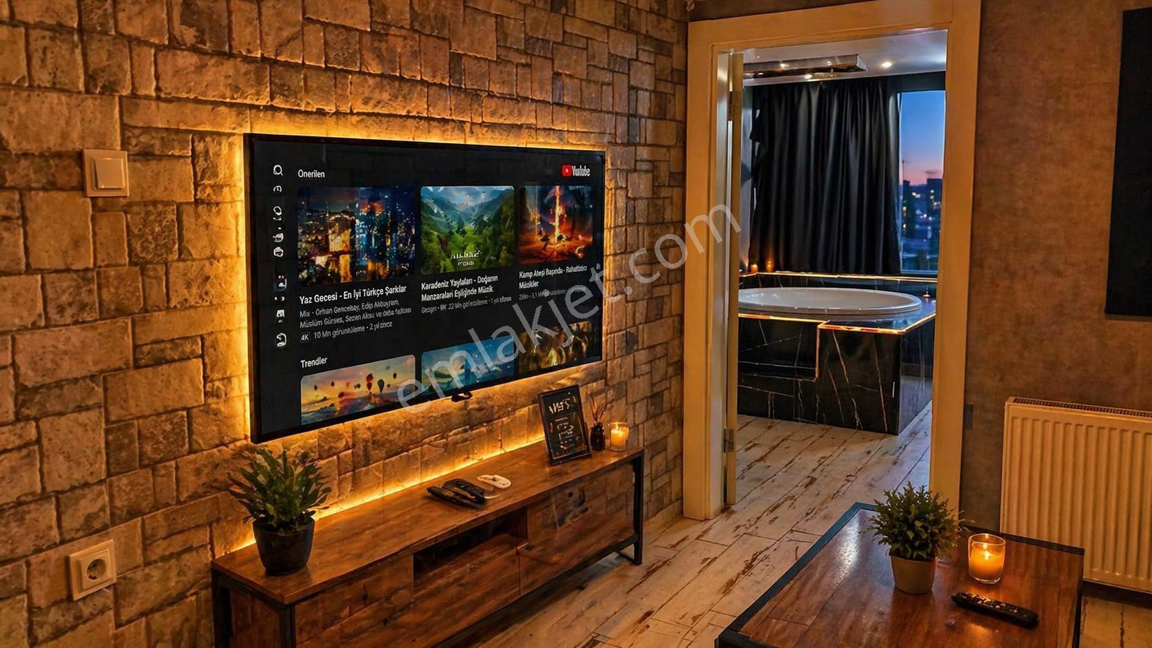 Çankaya Tunalı Günlük Kiralık Daire | 1+0 Jakuzili Apart | Kızılay Yakını Merkezi Konum - Görsel 2