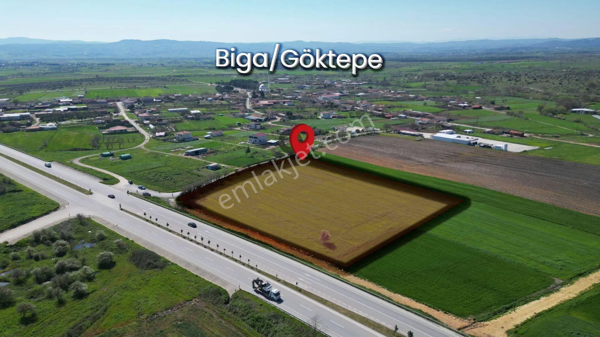 Biga Göktepe’de Çevre Yolu Ve Kadastral Yola Çift Cepheli Yatırım Fırsatı Tarla - Görsel 5