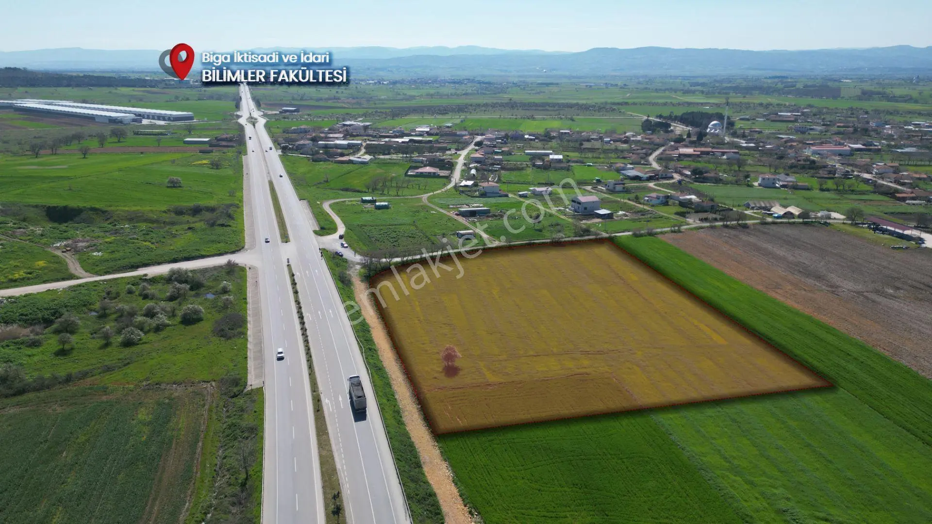 Biga Göktepe’de Çevre Yolu Ve Kadastral Yola Çift Cepheli Yatırım Fırsatı Tarla - Görsel 6