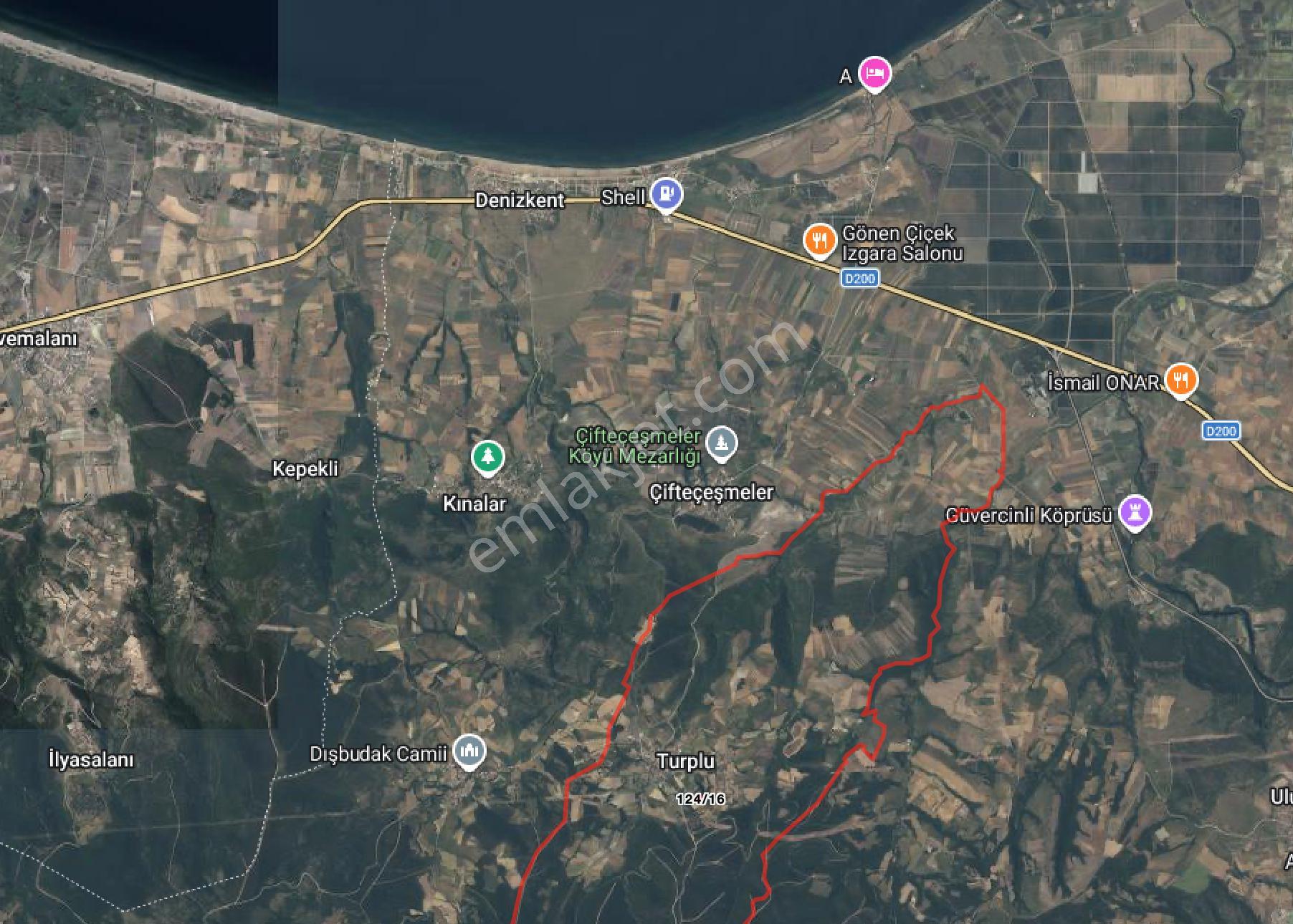 Gönen Turplu'da Satılık 1.102 M² Tarla Denizkent Plajına 10 Dk - Görsel 13