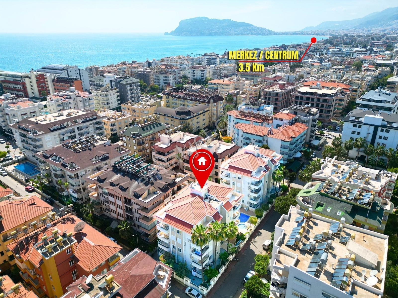 Alanya Oba'da Denize 300 Mt Mesafede, Satılık 3+1 Dublex Daire - Görsel 23