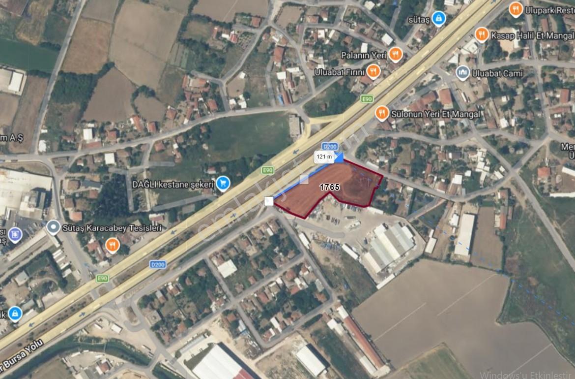 Karacabey Uluabat Da Yola 120 Metre Cepheli Satılık 7217 M2 Arsa - Görsel 17