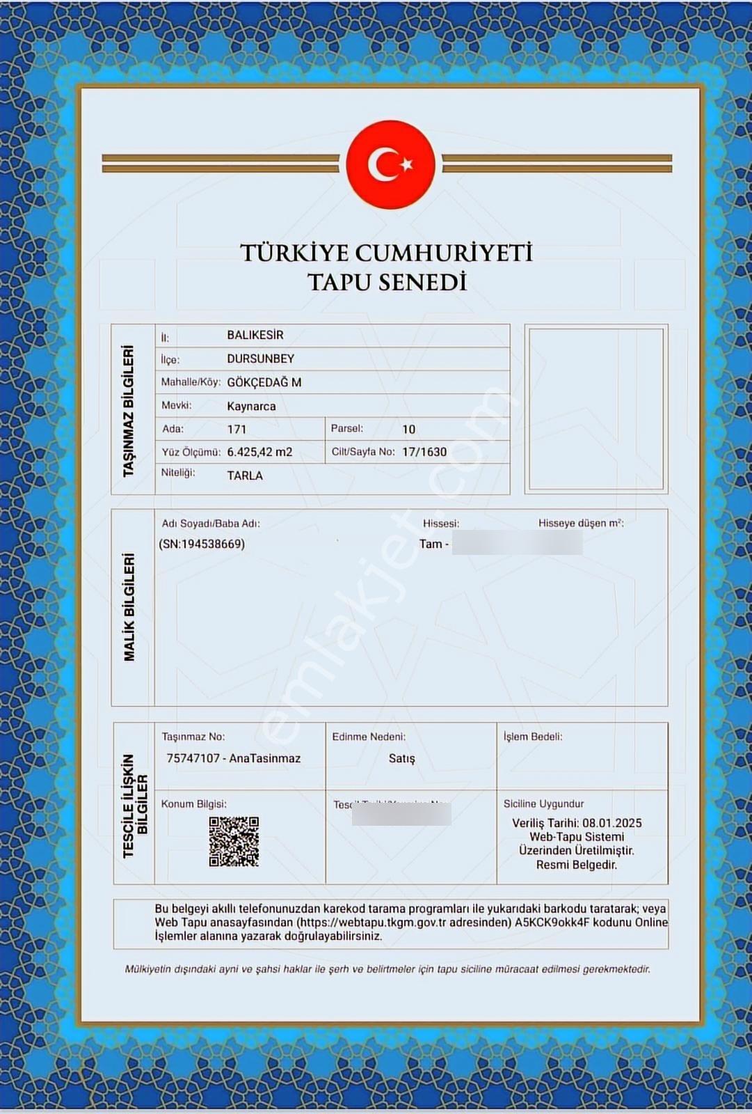 Balıkesir Dursunbey Gökçedağ Köye Yakın Yola Cephe 6425mt Arazi - Görsel 30