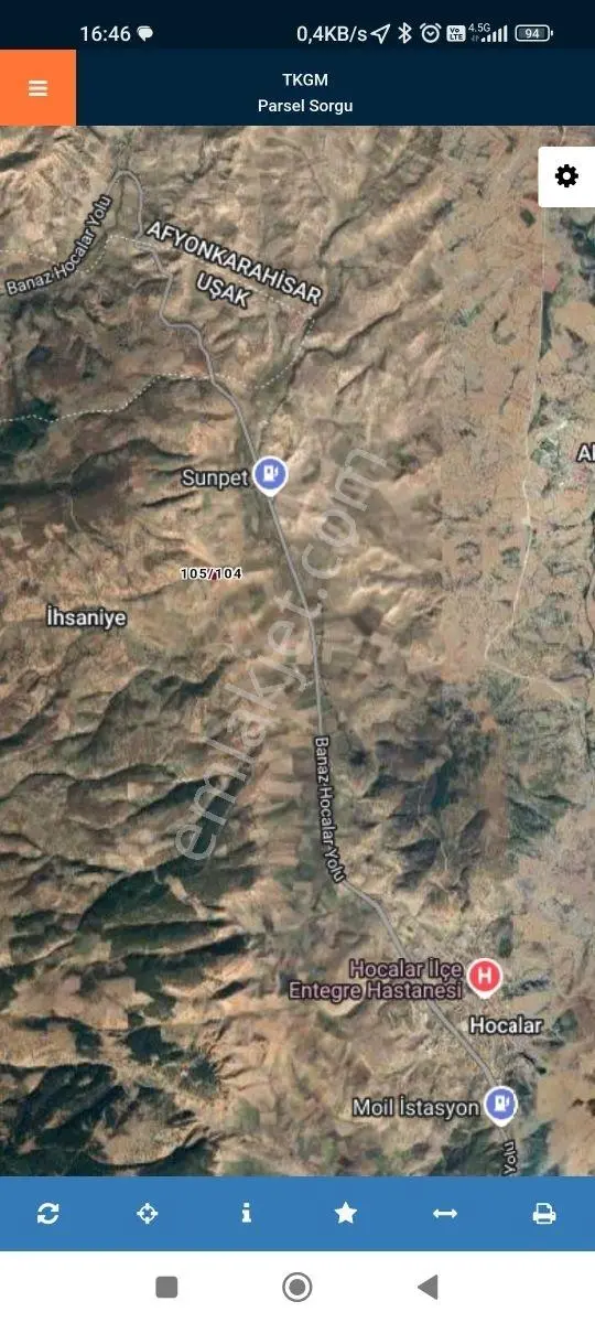 Afyon Hocalar İhsaniye Resmi Yola Cephe 3355mt Arazi Hocalar 6dk - Görsel 35