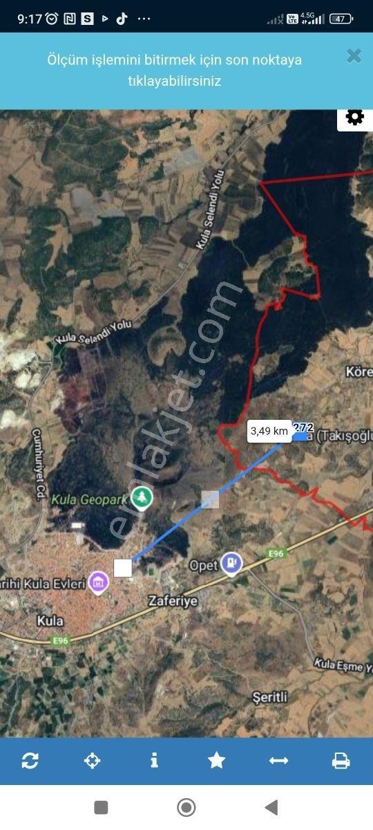 Manisa Kula Körez Mah Resmi Yola Cepheli 3200 Metre Bağ Yeri - Görsel 4