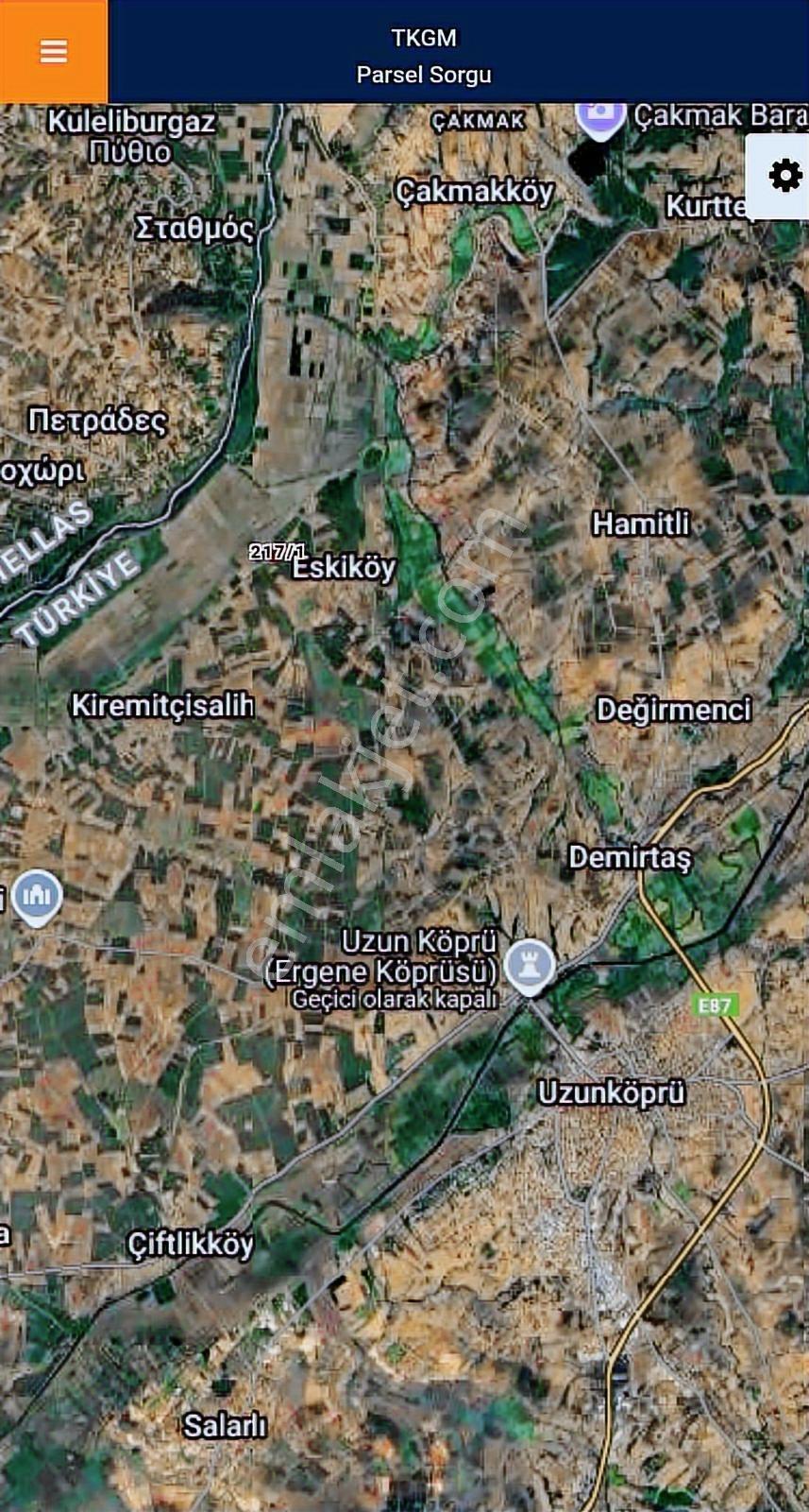 Edirne Uzunköprü Eskiköy 7581m2 Resmi Yola Cephe Köye 400 Metre - Görsel 38