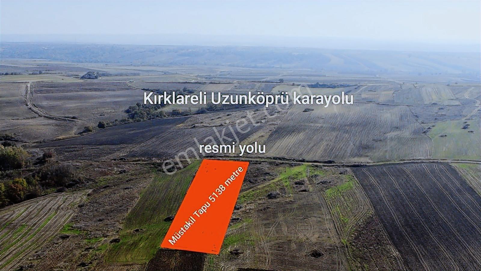 Edirne Uzunköprü Muhacırkadı Köyünde 5138 M2 Resmi Yola Cephe - Görsel 6